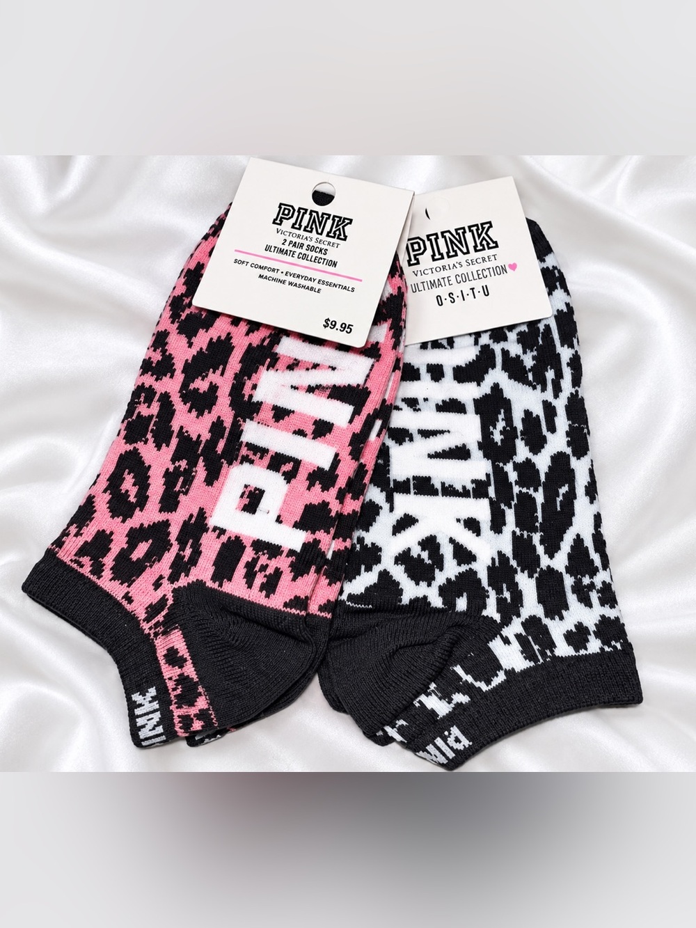 PINK Victoria's Secret Victoria's Secret Leopard Ankle Socks - NWT